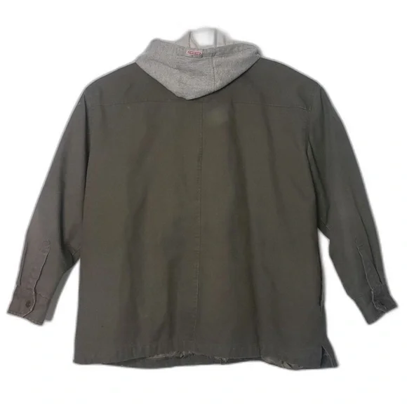 DICKIE'S Green and Gray Hooded Work Jacket Mens Size XL - Picture 2 of 6